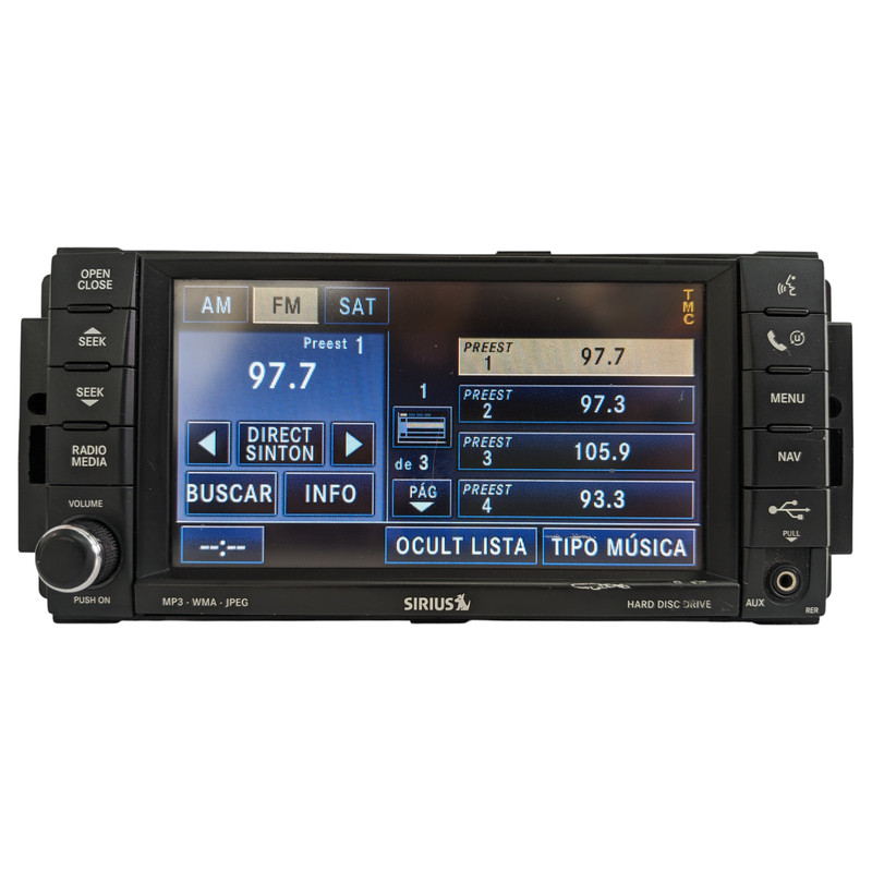 09 - 13 CHRYSLER JEEP DODGE Ram MyGig Navigation Radio MP3 DVD Sirius Player RER
