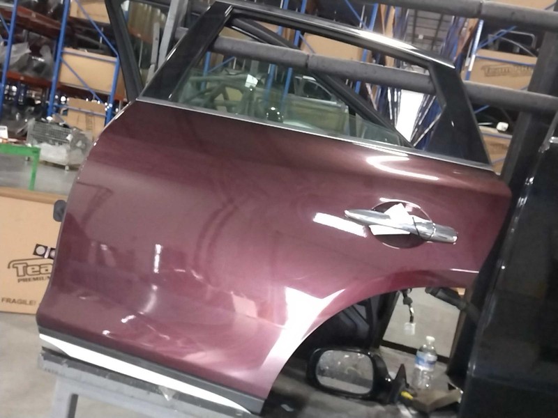 2016 INFINITI QX50 Left Rear Door Maroon 54K Miles OEM Used Part #610229