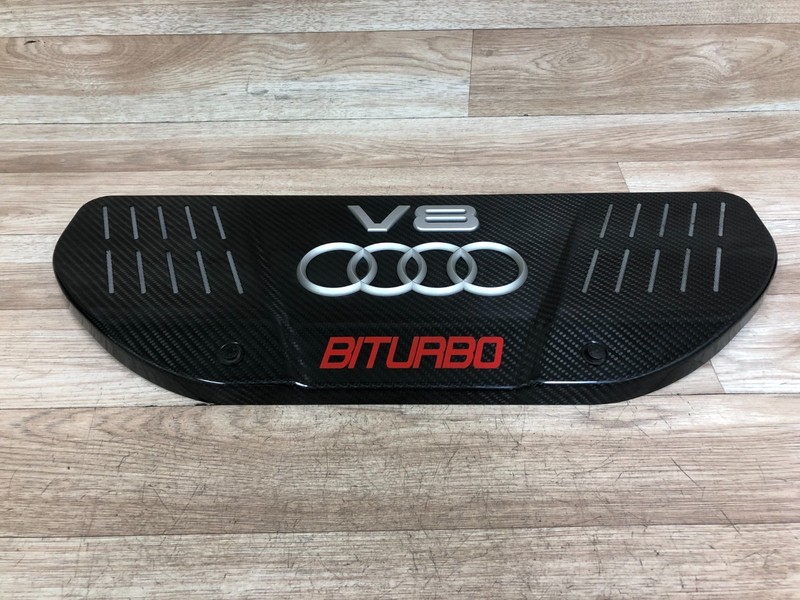 AUDI RS6 OEM FRONT ENGINE MOTOR SHIELD COVER BITURBO CARBON 4.2L 2003-2004