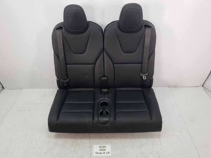 ✅ 16-20 Tesla Model X Rear Right Left Side 3rd Row Seat Leather Black SET NOTE*