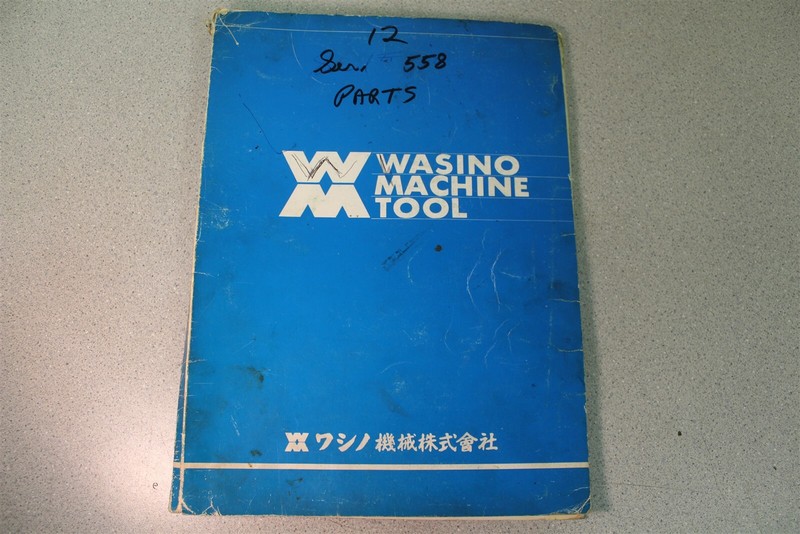 Wasino Machine Tool Parts Manual LJ Series*FREE SHIPPING*