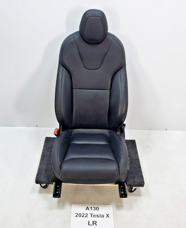 ✅ 21-23 OEM Tesla Model X Long Range Front Left Driver Side Leather Seat Assy