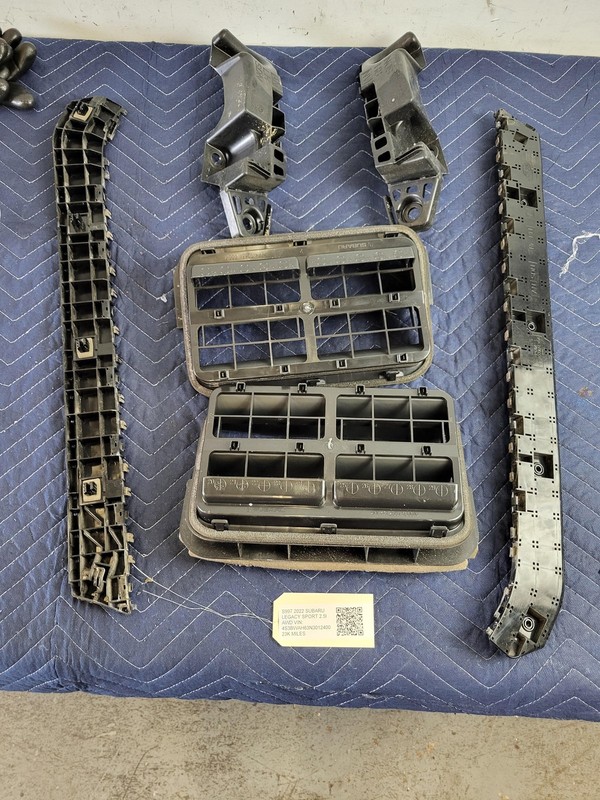 Used Oem Subaru Rear Bumper Brackets & Quarter Pressure Vents 2021-2025 Legacy