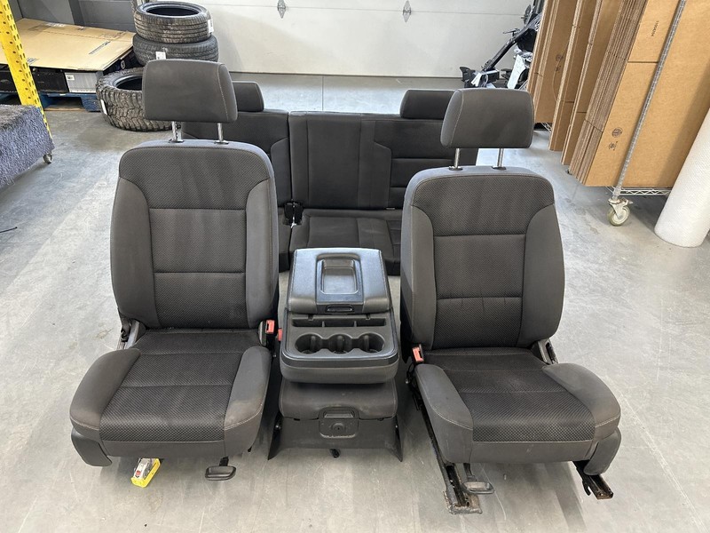 15-'19 CHEVROLET SILVERADO 2500 Double Cab complete manual seat set OEM