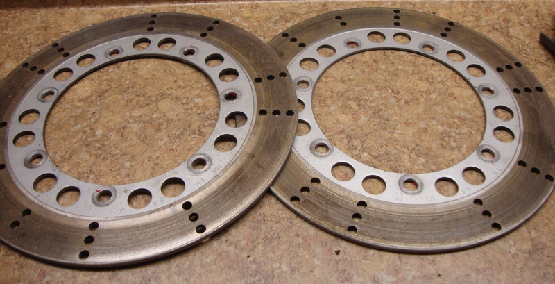 2002 Kawasaki Voyager ZG1200 ZG 1200 B XII Front Disk Brake Rotors Rim Wheel 01