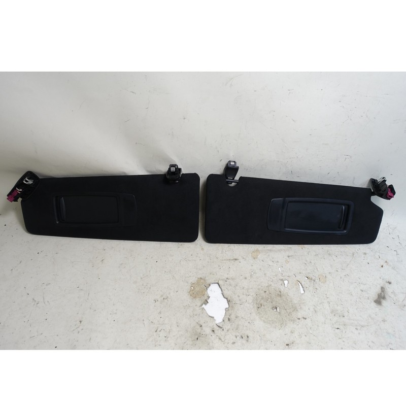 2017-2023 BMW G30 5-Series F90 Sun Visor Pair Anthracite Alcantara Black OEM