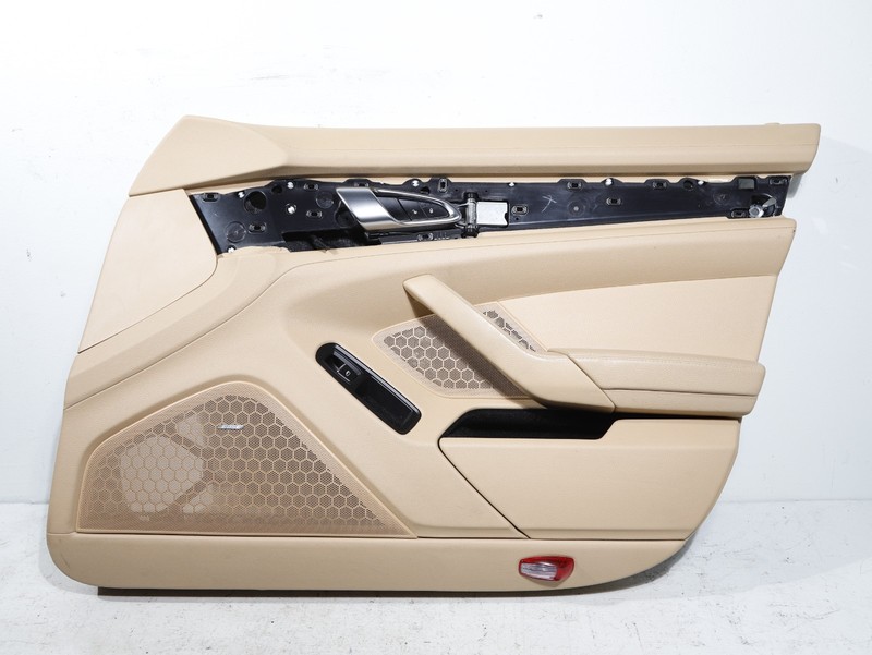 10-16 Porsche Panamera Front Right Interior Door Card Panel Luxor Beige OEM 78K