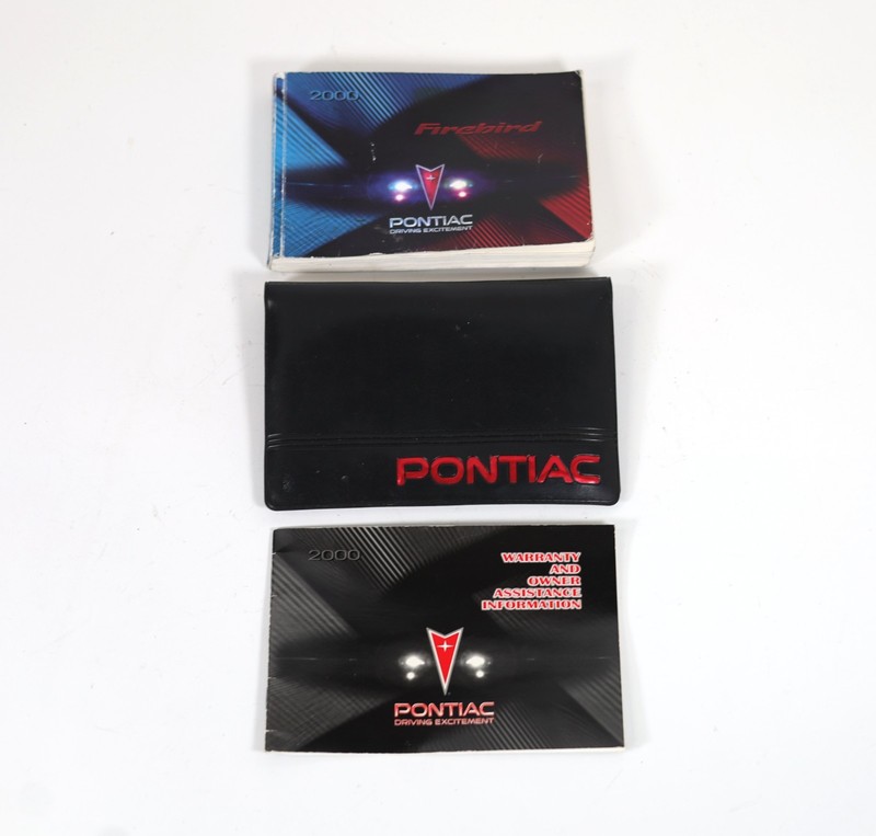 2000 Pontiac Firebird Owners Manual Set w/ Factory Case & Warranty Book OEM