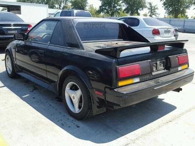 85 86 87 88 89 TOYOTA MR2 REAR BUMPER ASSEMBLY BLACK SCRATCHES
