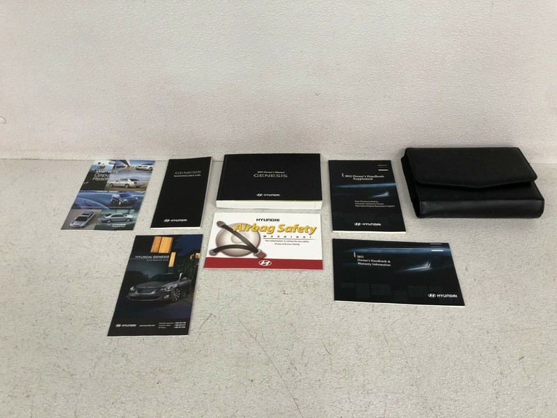 ⭐11 12 13 14 HYUNDAI GENESIS SEDAN OWNERS MANUAL SET OEM LOT2125