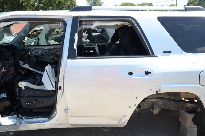 10-23 Toyota 4Runner Silver Driver Left Rear Door Shell Assembly