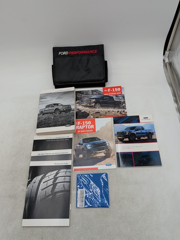 2018 F150 F-150 Raptor Owner's Manual Full Set With All Supplements And Case