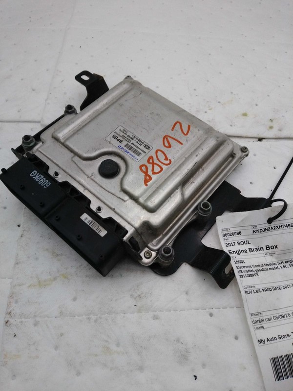 2017 KIA Soul Engine Control Module ECM 1.6L OEM Grey 84K Miles NJ25-26088