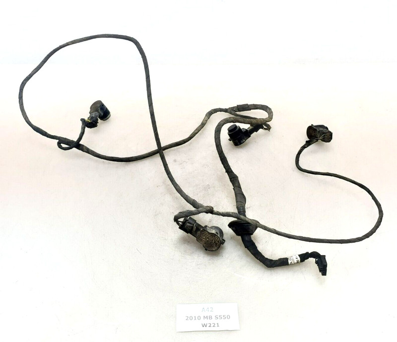 ✅ 10-13 OEM Mercedes W221 S550 Rear Bumper Parking Sensor Wire Harness PDC Black