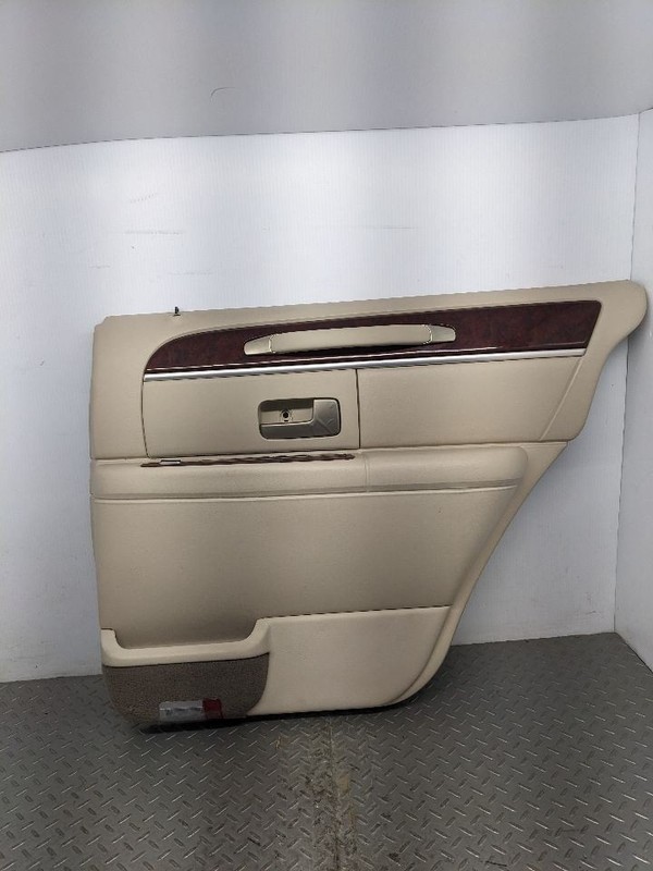 2003-2011 Lincoln Town Car Rear Passenger Right Tan and Wood Grain Door Panel Tr