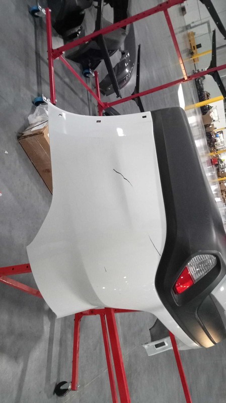 2016 Mitsubishi Outlander White OEM Bumper Assembly, Used, 114K Miles