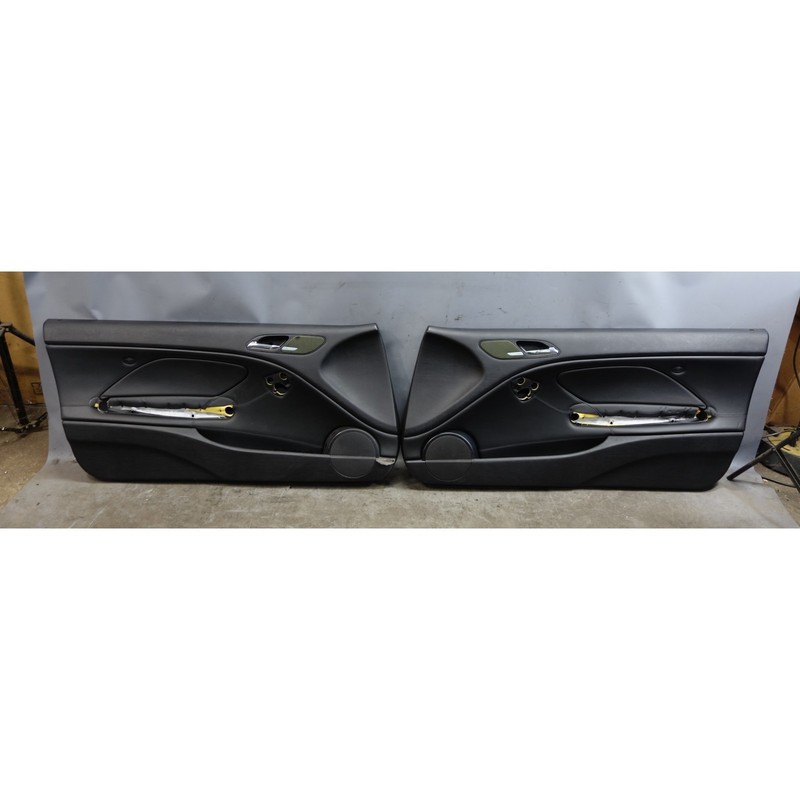 Damaged 00-06 BMW E46 3-Series 2door M3 Interior Door Panel Pair Black Napa OEM