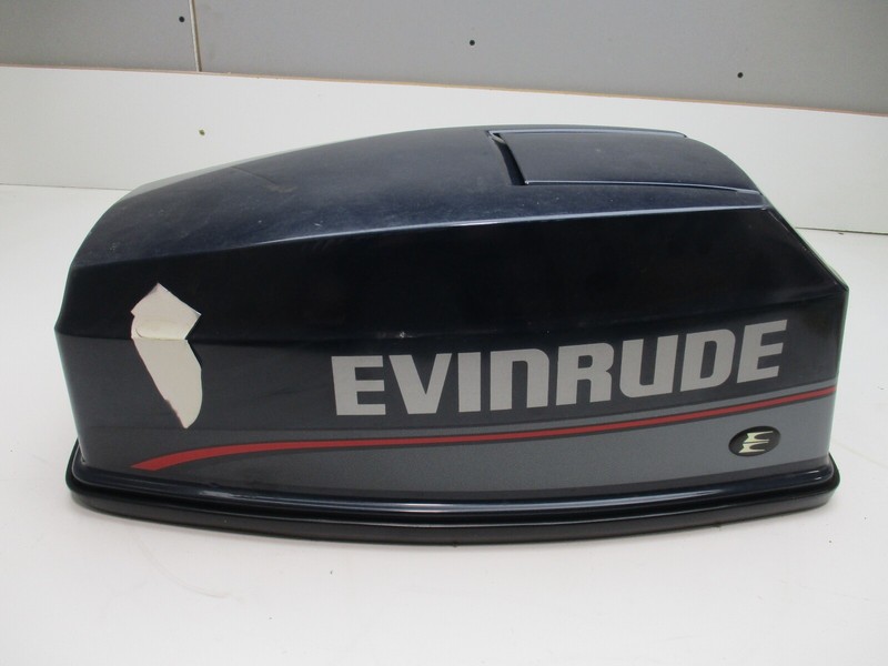 0284721 OMC Top Engine Cowl Motor Cover Hood 40 HP Evinrude Johnson Outboard