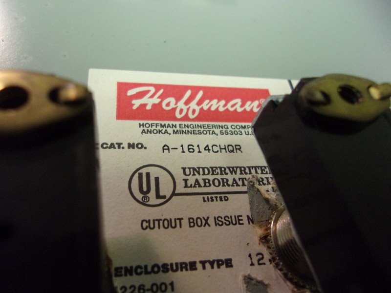 Hoffman Junction Box With Telemecanique ZB2-BE101, (2) Z-BV6, ZB2-BE102 W/Lights