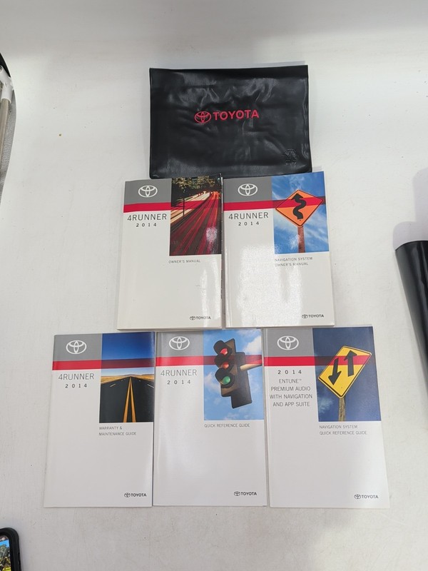 2014 Toyota 4Runner Owners Manual With Navigation System Plus Case