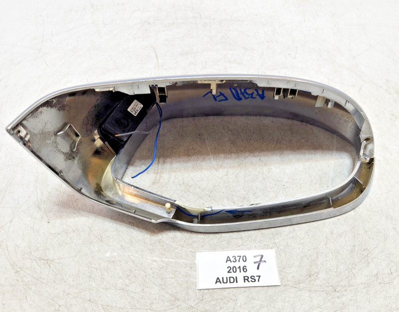 ✅ 14-18 OEM Audi RS7 Front Left Driver Side Exterior Mirror Cover Aluminum NOTE*