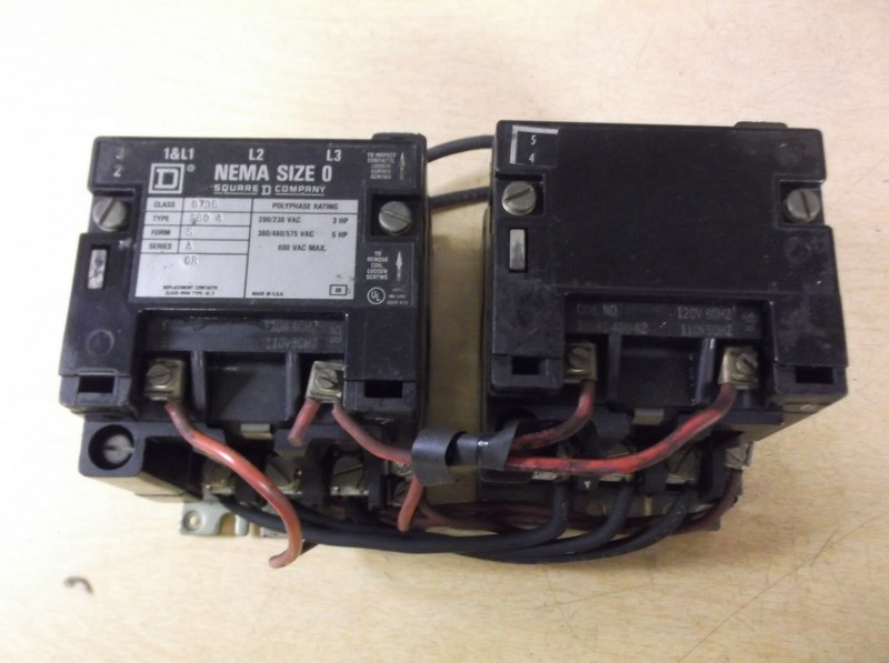 Square D 6736 Type SBO 4 Reversing Starter Form S Ser A Coil 310 41-400-42