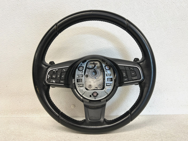 ⭐2016-2021 JAGUAR XF DASH STEERING BLACK LEATHER WHEEL W/ PADDLES OEM LOT2718