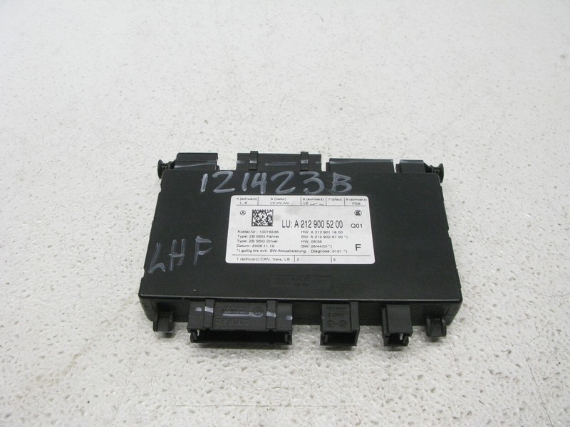 08-21 MERCEDES W212 E350 C GLK SLK SEAT CONTROL MODULE DRIVER LEFT FRONT 121423B