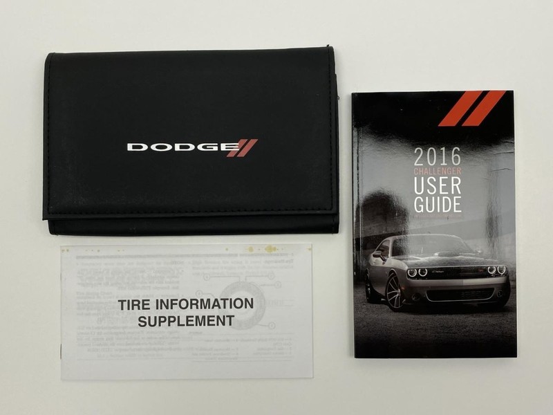 Owners Manual 2016 Dodge Challenger 86674