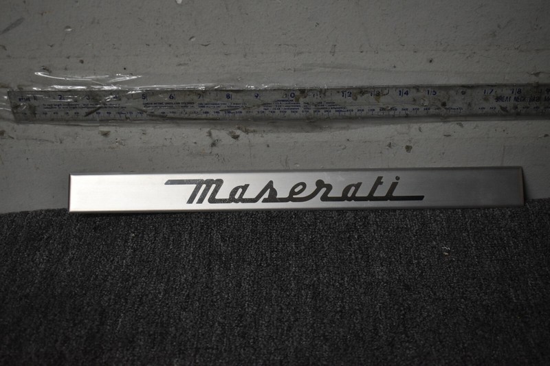 MASERATI SILL METAL TRIM FACTORY OEM