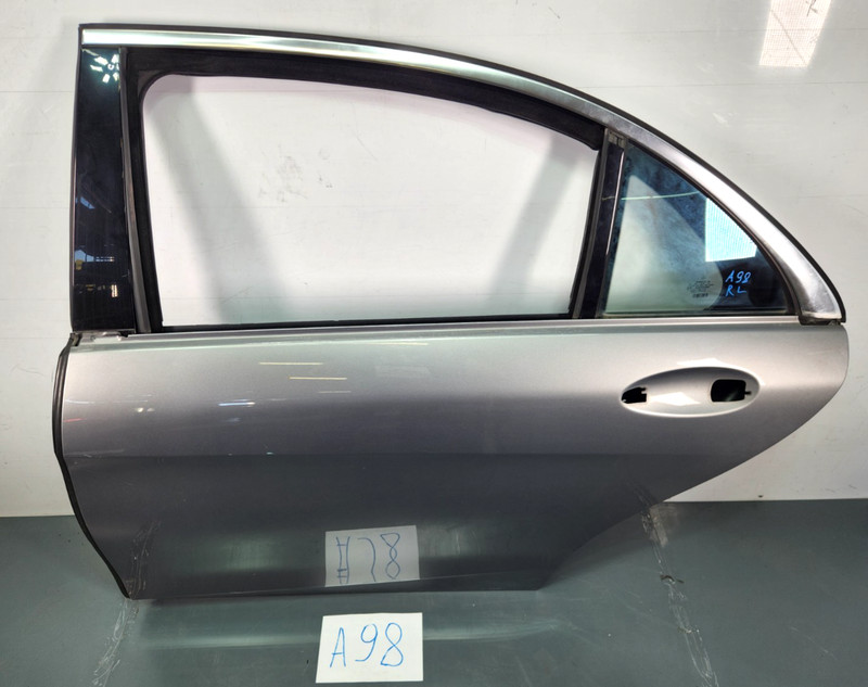 ✅ 14-20 OEM Mercedes W222 S550 Rear Left Driver Door Shell Panel Silver 792U*