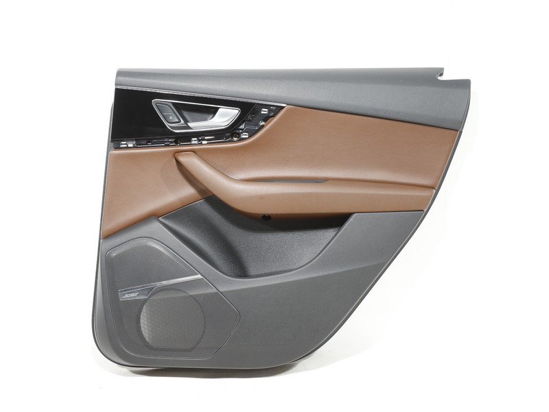 17-19 Audi Q7 Rear Passenger Side Interior Door Panel Trim Nougat Brown OEM