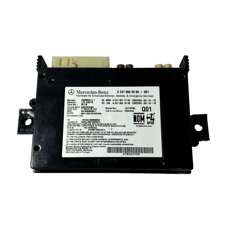 📌 2019-2025 MERCEDES A220 V177 TELEMATICS CONTROL MODULE UNIT A2479002009 OEM