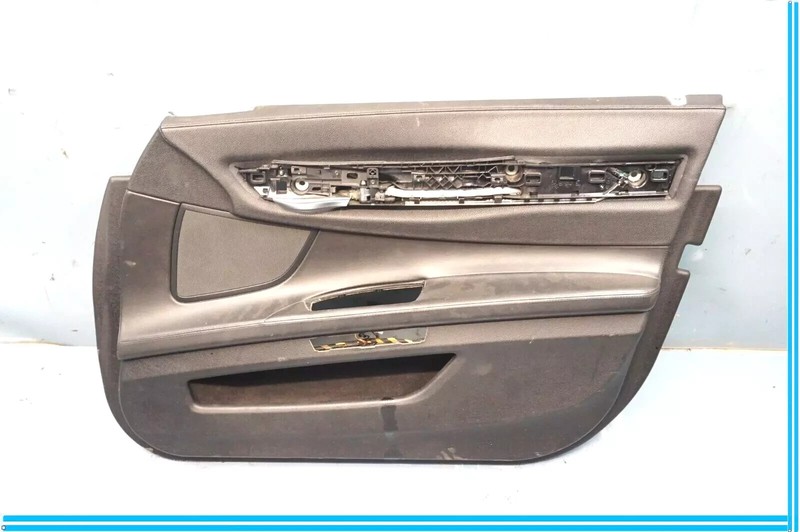 09-15 BMW 750i 750Li Front Right Passenger Side Interior Door Panel Black OEM