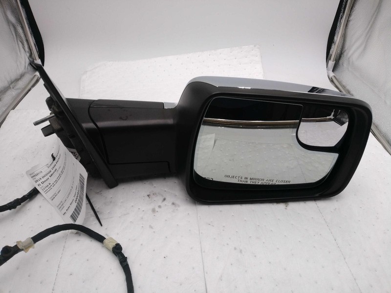 2019 RAM 1500 Pickup Right Door Mirror Grey Used OEM Small Scuff NJ25-22970