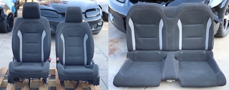 2016-2024 Chevy Camaro SS LT1 Black Cloth Front & Rear Power Seats USED OEM GM