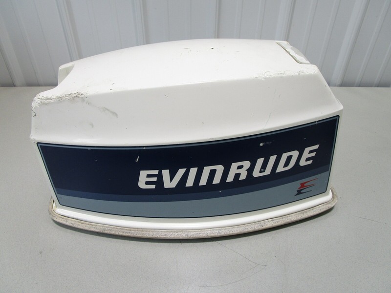 0285074 Evinrude Johnson Outboard 25 HP Rope Start Top Engine Cowl Motor Cover
