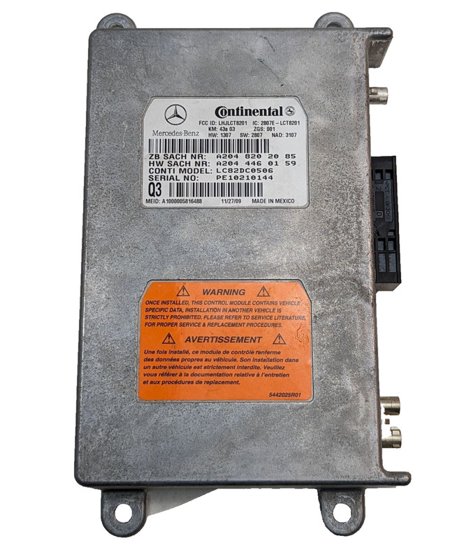 Mercedes X164 GL450 SL550 S550 Voice Communication Control Module 2048202085 OEM