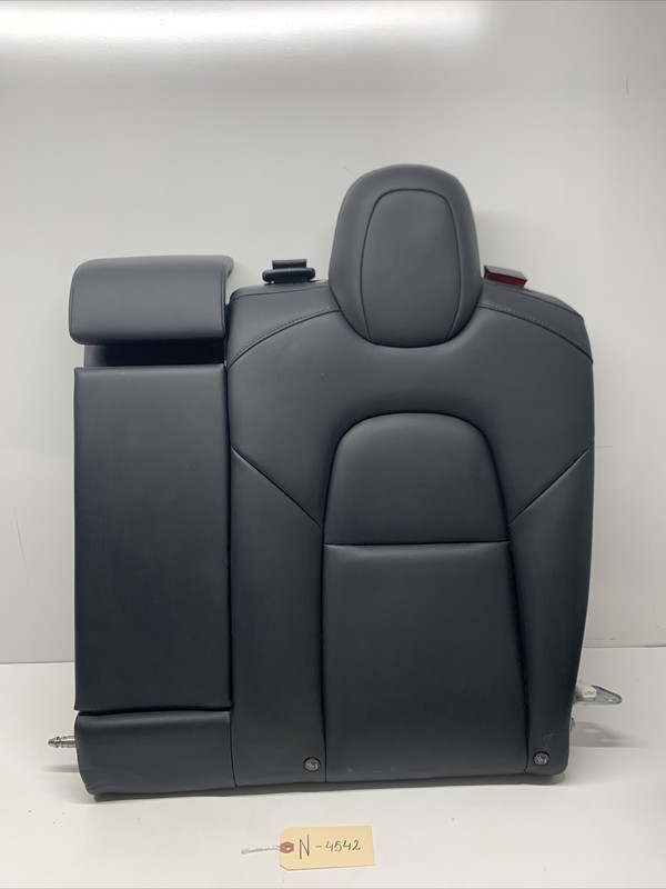 2017-2023 TESLA MODEL 3 REAR SEAT LEFT UPPER CUSHION LEATHER OEM BLACK 4542