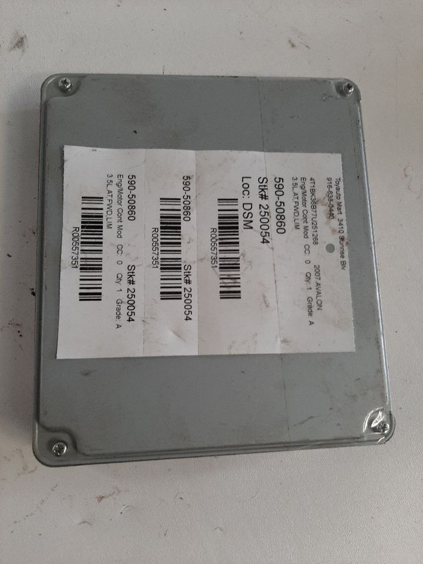 07 TOYOTA AVALON LIMITED 3.5L ECU ECM