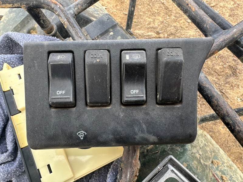 86-93 TOYOTA SUPRA OEM CRUISE CONTROL REAR DEFROST COIN SWITCHES W/ SWITCH BEZEL