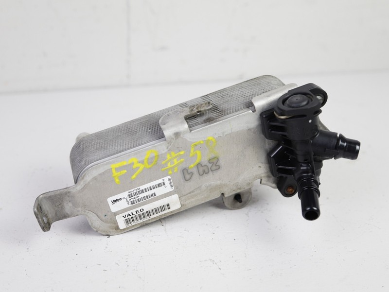BMW 328I F30 HEAT EXCHANGER TRANSMISSION OIL COOLER W/ THERMOSTAT OEM 12-16