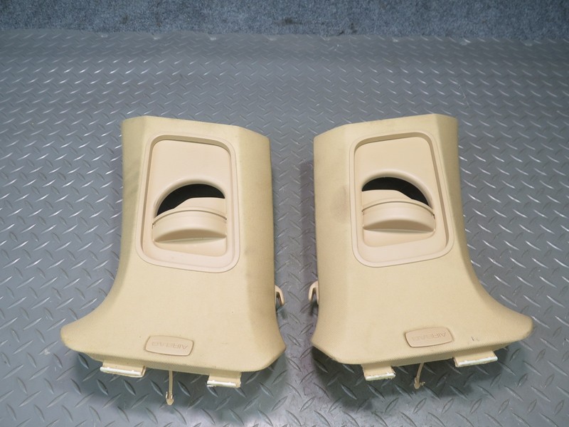 2010-2016 PORSCHE PANAMERA 970 B PILLAR INTERIOR UPPER TRIM COVER PANEL SET OF 2