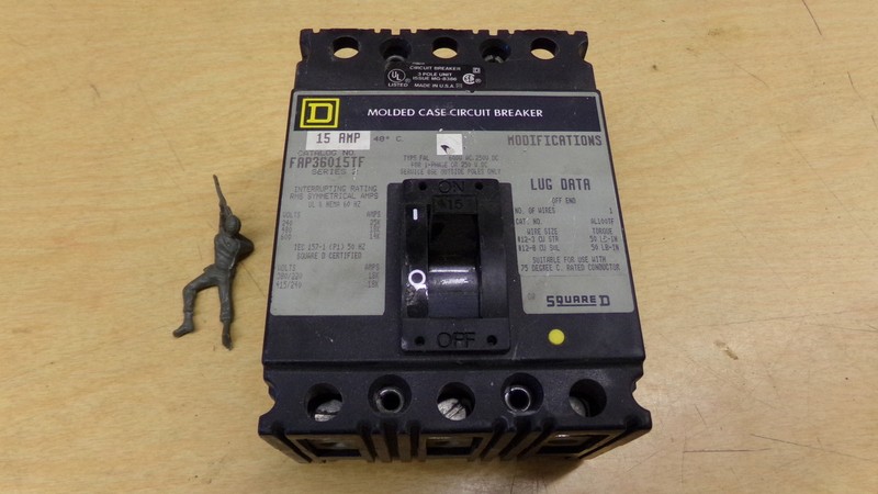 Square D FAP36015TF 3-Pole 15A Circuit Breaker *FREE SHIPPING*