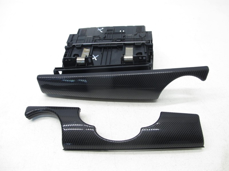 07-15 MINI COOPER S R55 R56 R57 R58 R59 CARBON DASH TRIM GLOVE BOX COVER OEM 040