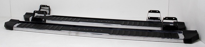OEM Chrome Running Board Set for Ford F150 Crew Cab, ML34-16451-JASMAS