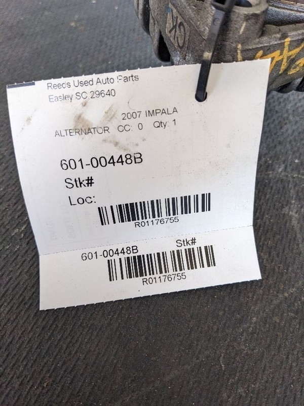 Alternator 125 Amp Opt KG7 Fits 07-08 IMPALA 1176755
