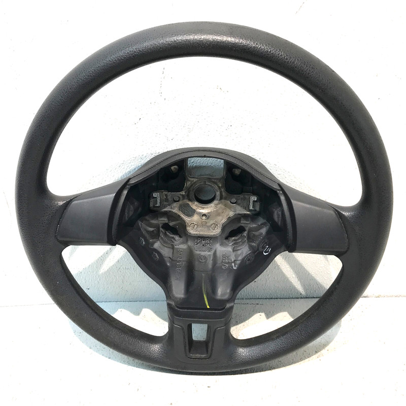 2011-2017 VOLKSWAGEN TIGUAN STEERING WHEEL BLACK LEATHER OEM