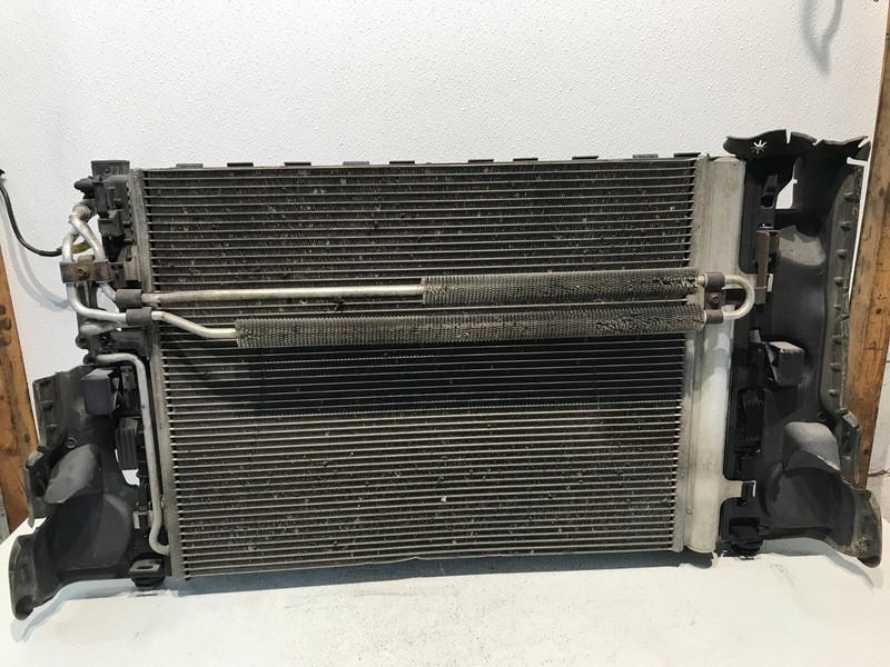 08-13 VOLVO XC70 3.2L RADIATOR FAN COOLING CONDENSER SET ASSEMBLY OEM