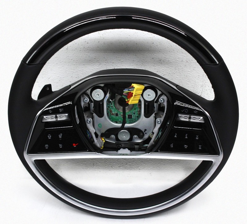OEM Steering Wheel For 2025 Cadillac Escalade IQ Black Leather 85731770, Mark